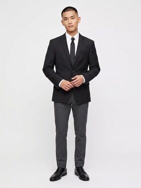 Kenneth Cole Reaction Men's Black Tailored Suit Jacket Size 36 Short.